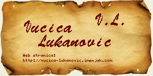 Vučica Lukanović vizit kartica